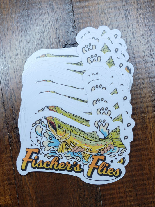 Fischer's Flies Small Bumper Sticker